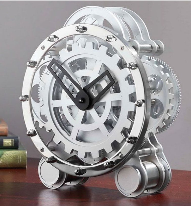 Kikkerland Mantal Gear Clock